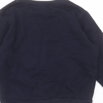 George Boys Blue  Cotton Pullover Sweatshirt Size 5-6 Years   - school