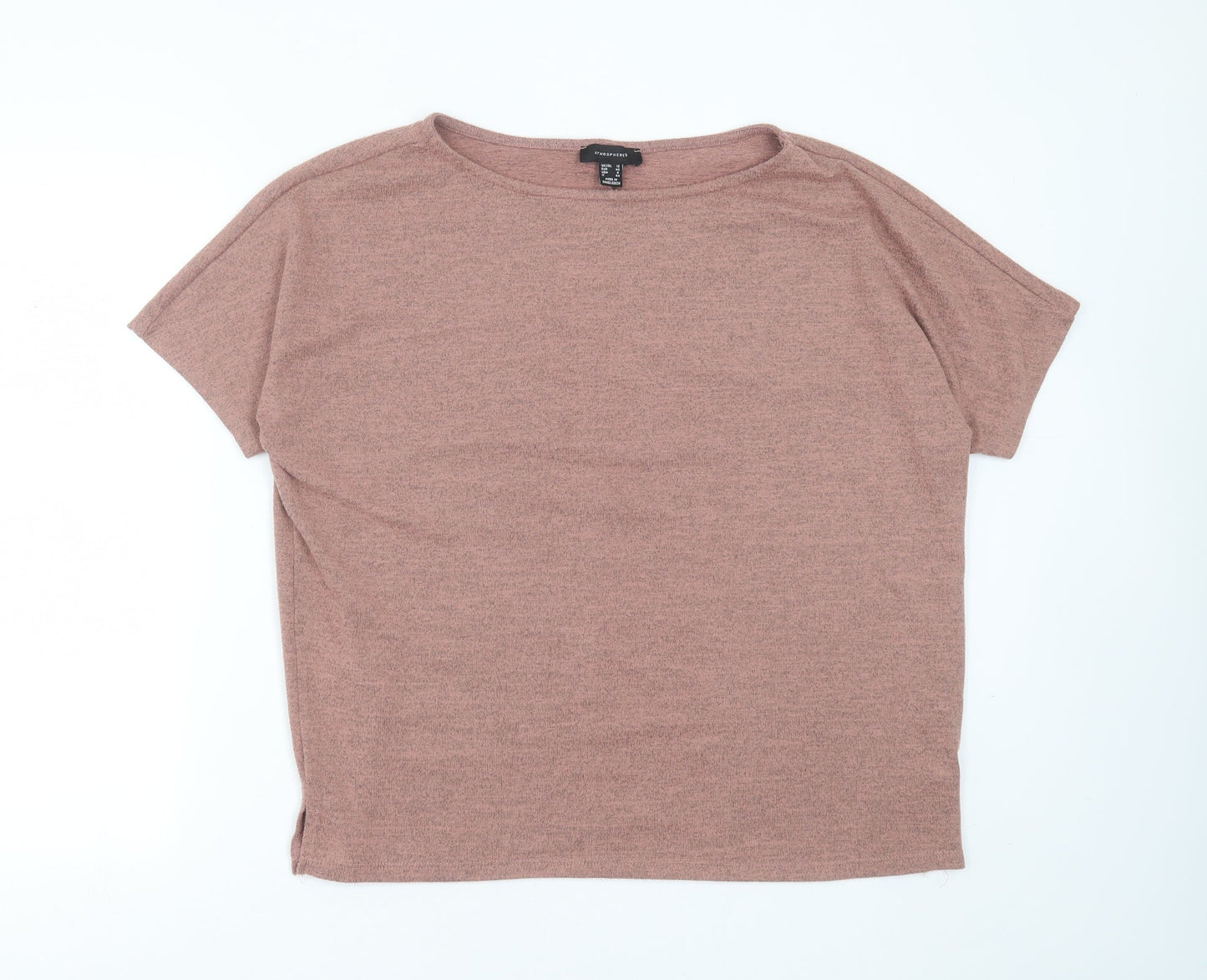 Primark Womens Pink Round Neck  Polyester Pullover Jumper Size 12