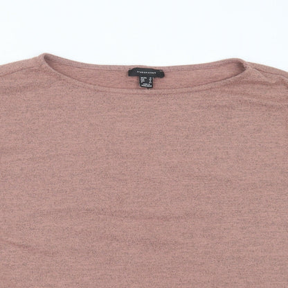 Primark Womens Pink Round Neck  Polyester Pullover Jumper Size 12