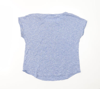Womens UK Size 14 Papaya Blue Pullover Jumper