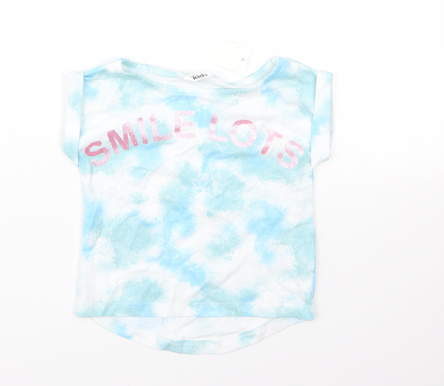 M&Co Baby Blue  100% Cotton Camisole Blouse Size 9-12 Months Round Neck