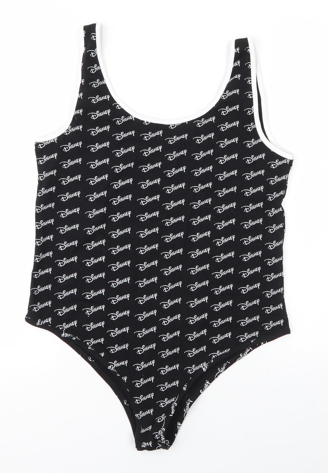 Primark Womens Black  Cotton Bodysuit One-Piece Size M   - Disney