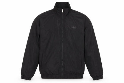 boohooMAN Mens Black Bomber Jacket Coat Size S
