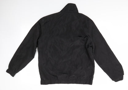 Mens UK Size S Boohoo MAN Black Bomber Jacket