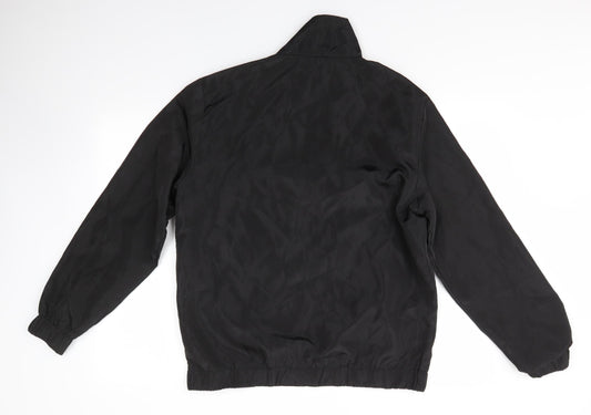 Mens UK Size S Boohoo MAN Black Bomber Jacket