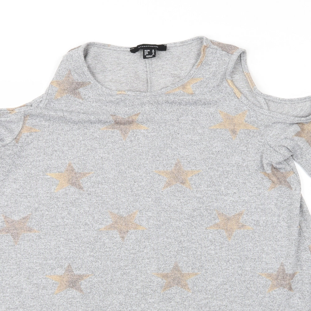 Primark Womens Grey  Polyester Jumper Dress  Size 12  Round Neck