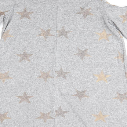 Primark Womens Grey  Polyester Jumper Dress  Size 12  Round Neck