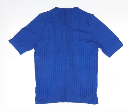Womens UK Size 16 M&S Blue Pullover Jumper