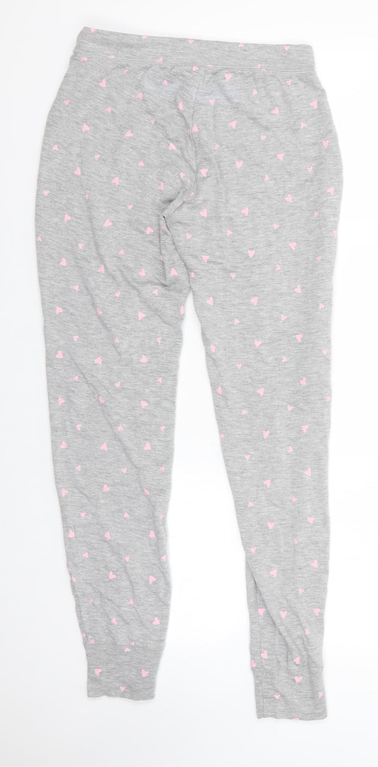 Cynthia Rowley Womens Grey Polka Dot Viscose Jogger Trousers Size XS L29 in Regular  - Sleepwear