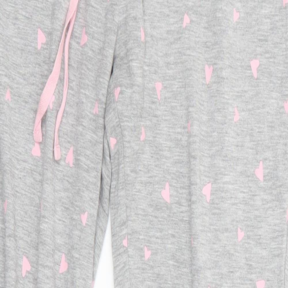 Cynthia Rowley Womens Grey Polka Dot Viscose Jogger Trousers Size XS L29 in Regular  - Sleepwear