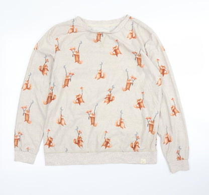 Womens UK Size 12 NEXT Beige Pullover Jumper