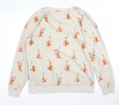 Womens UK Size 12 NEXT Beige Pullover Jumper