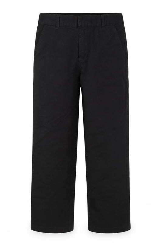 F&F Boys Black  Viscose Carpenter Trousers Size 7-8 Years L20 in Regular Zip
