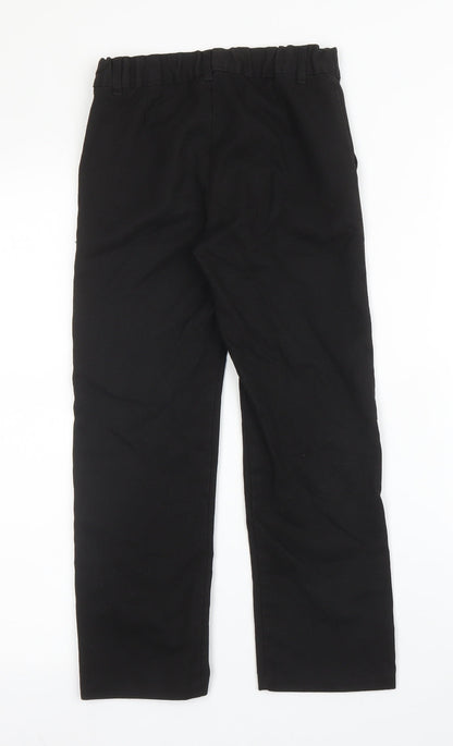 F&F Boys Black  Viscose Carpenter Trousers Size 7 Years L20 in Regular Zip