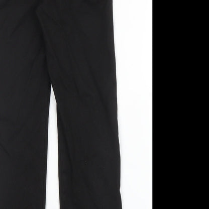 F&F Boys Black  Viscose Carpenter Trousers Size 7 Years L20 in Regular Zip