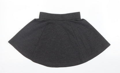 George Girls Grey  Viscose A-Line Skirt Size 3 Years  Regular