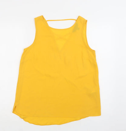 Womens UK Size 10 Dorothy Perkins Yellow Basic Blouse