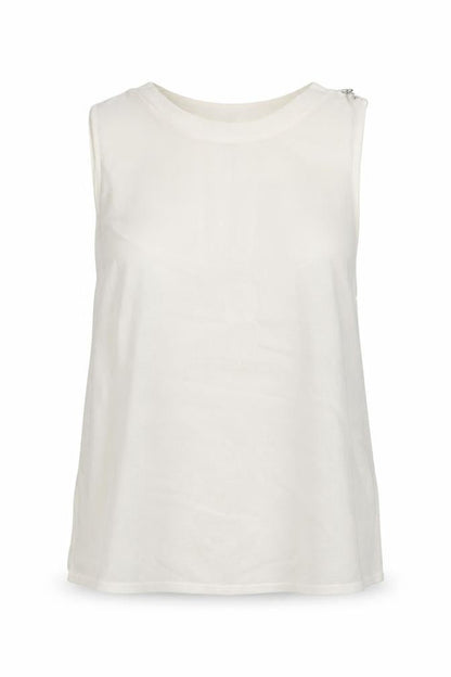 Womens UK Size 10 New Look White Basic Blouse