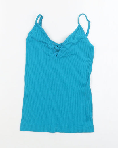 Womens UK Size XS New Look Blue Camisole Blouse