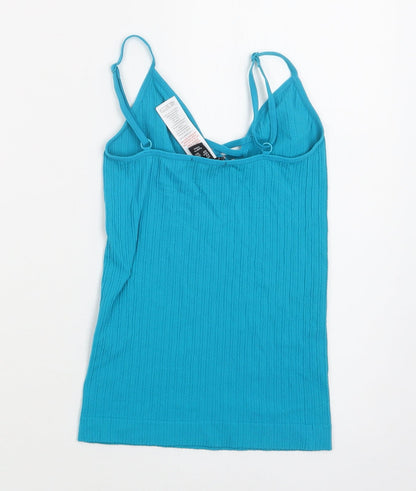 Womens UK Size XS New Look Blue Camisole Blouse