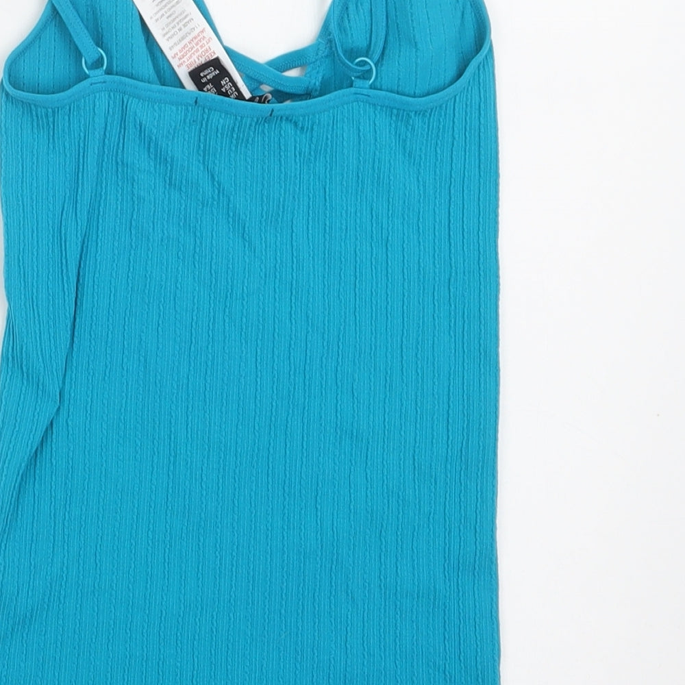 Womens UK Size XS New Look Blue Camisole Blouse