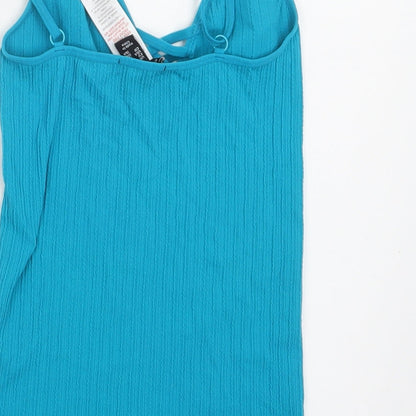 Womens UK Size XS New Look Blue Camisole Blouse