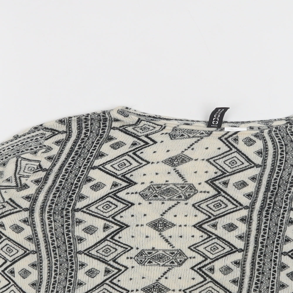 Womens UK Size XS H&M Beige Pullover Jumper