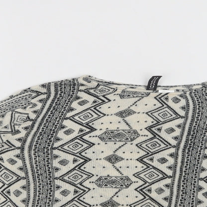 Womens UK Size XS H&M Beige Pullover Jumper