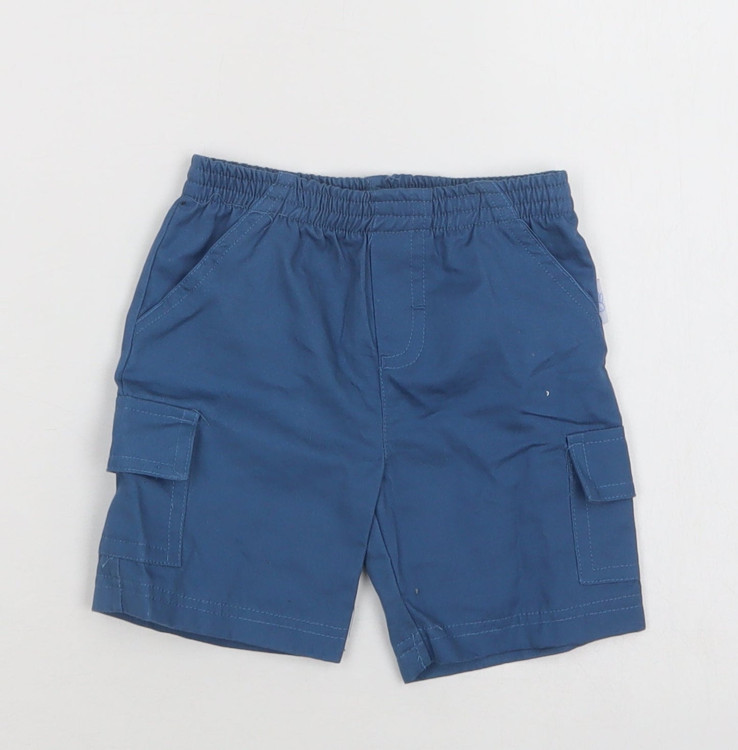 Mini Chic Baby Blue  Cotton Cropped Trousers Size 3-6 Months