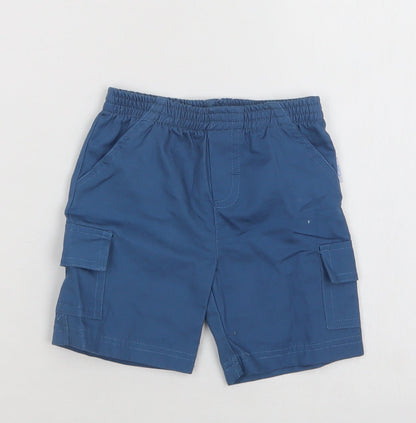 Mini Chic Baby Blue  Cotton Cropped Trousers Size 3-6 Months