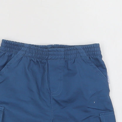 Mini Chic Baby Blue  Cotton Cropped Trousers Size 3-6 Months