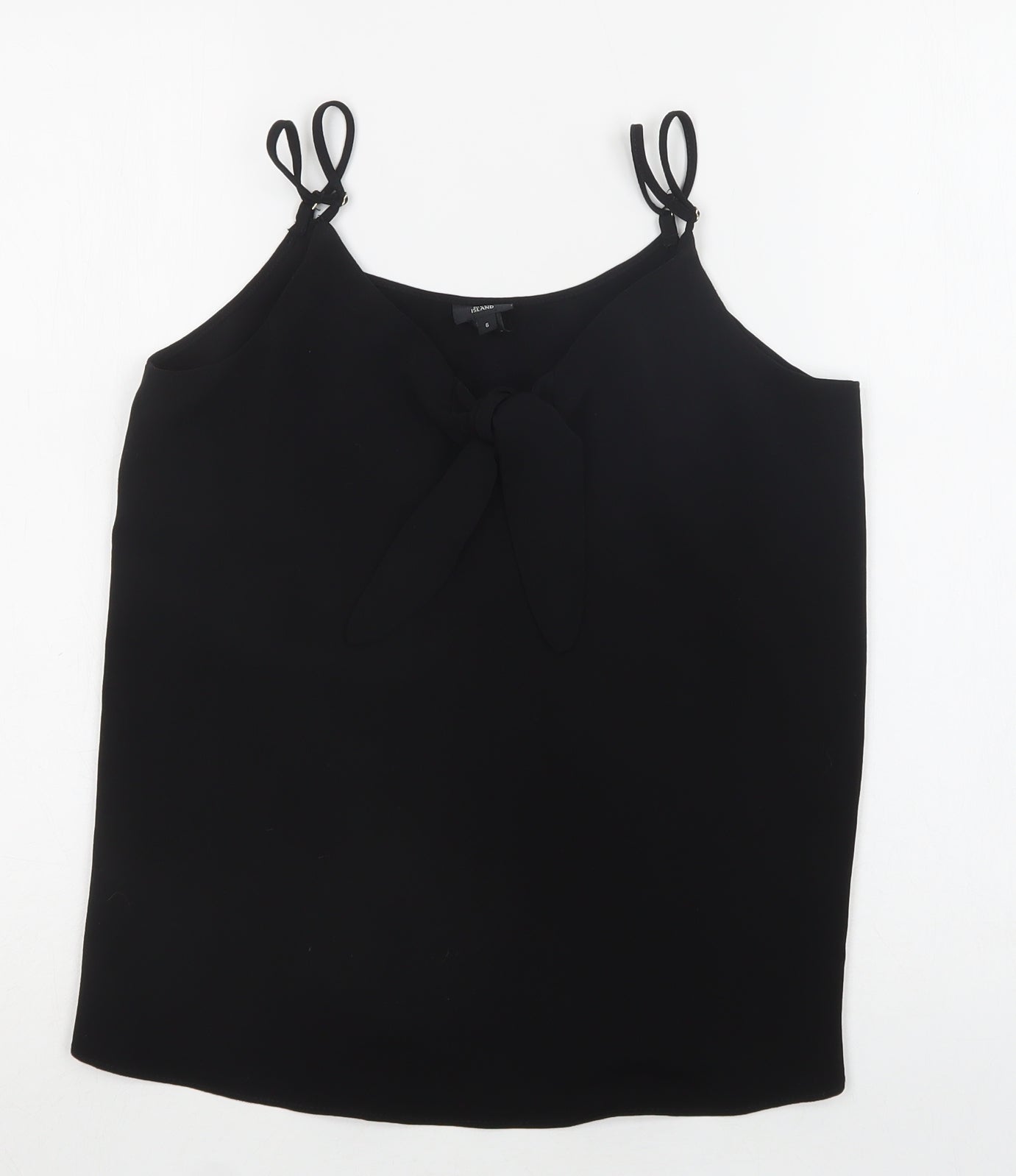 Womens UK Size 6 River Island Black Camisole Blouse