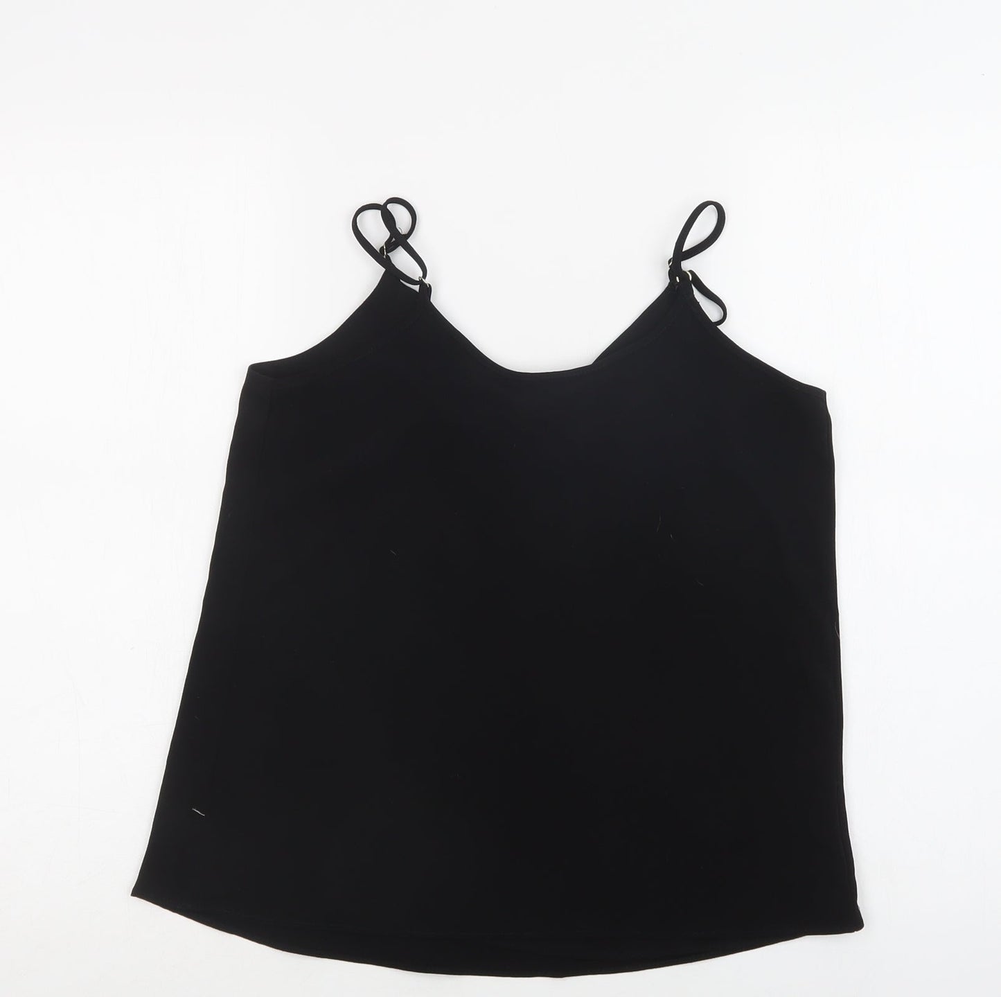 Womens UK Size 6 River Island Black Camisole Blouse