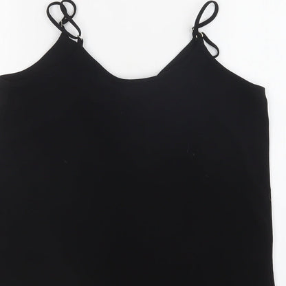 Womens UK Size 6 River Island Black Camisole Blouse