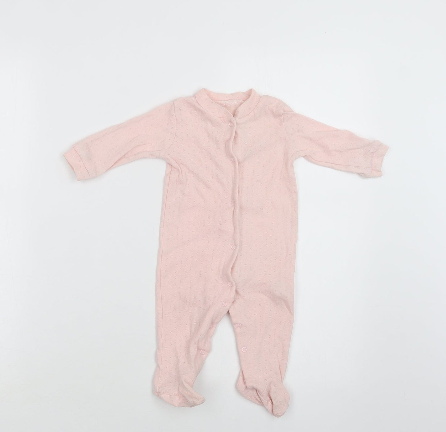 Chick Pea Baby Pink  Cotton Babygrow One-Piece Size 3-6 Months  Snap