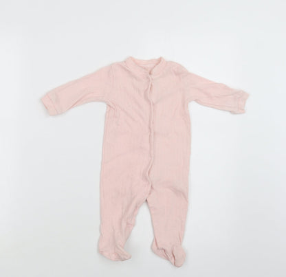 Chick Pea Baby Pink  Cotton Babygrow One-Piece Size 3-6 Months  Snap