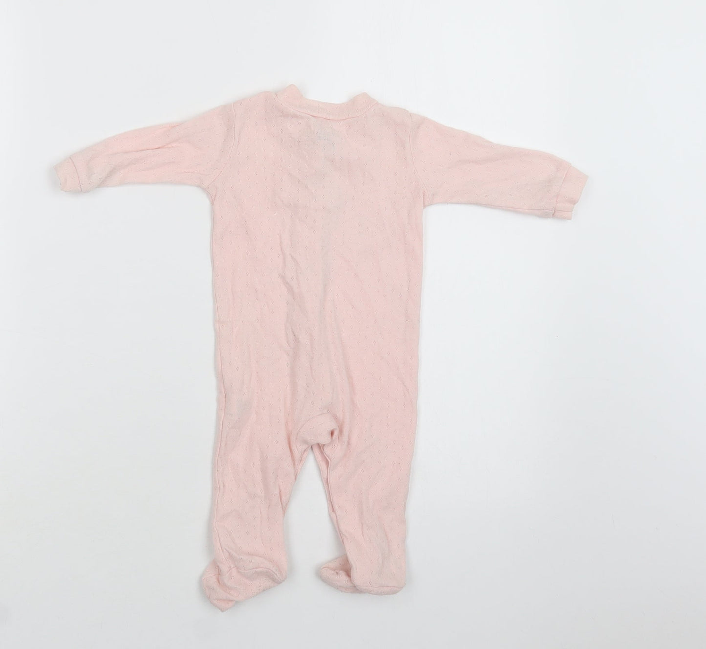 Chick Pea Baby Pink  Cotton Babygrow One-Piece Size 3-6 Months  Snap