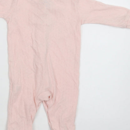 Chick Pea Baby Pink  Cotton Babygrow One-Piece Size 3-6 Months  Snap