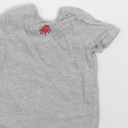 George Baby Green  Cotton Basic T-Shirt Size 6-9 Months Crew Neck Snap - Harry Potter