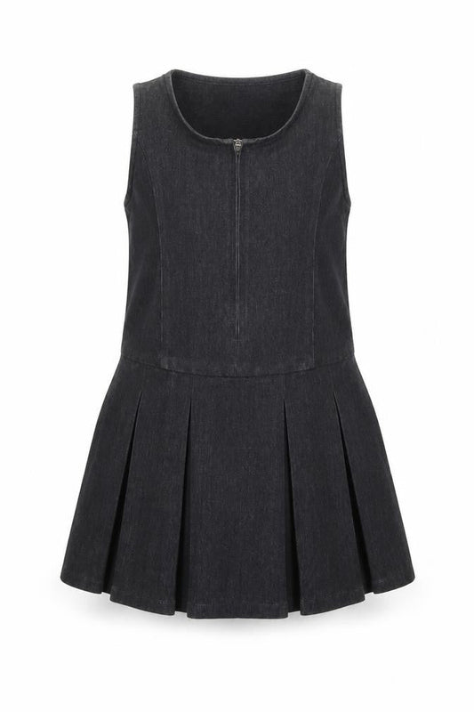 NEXT Girls Grey  Polyester A-Line  Size 5 Years  Round Neck Zip