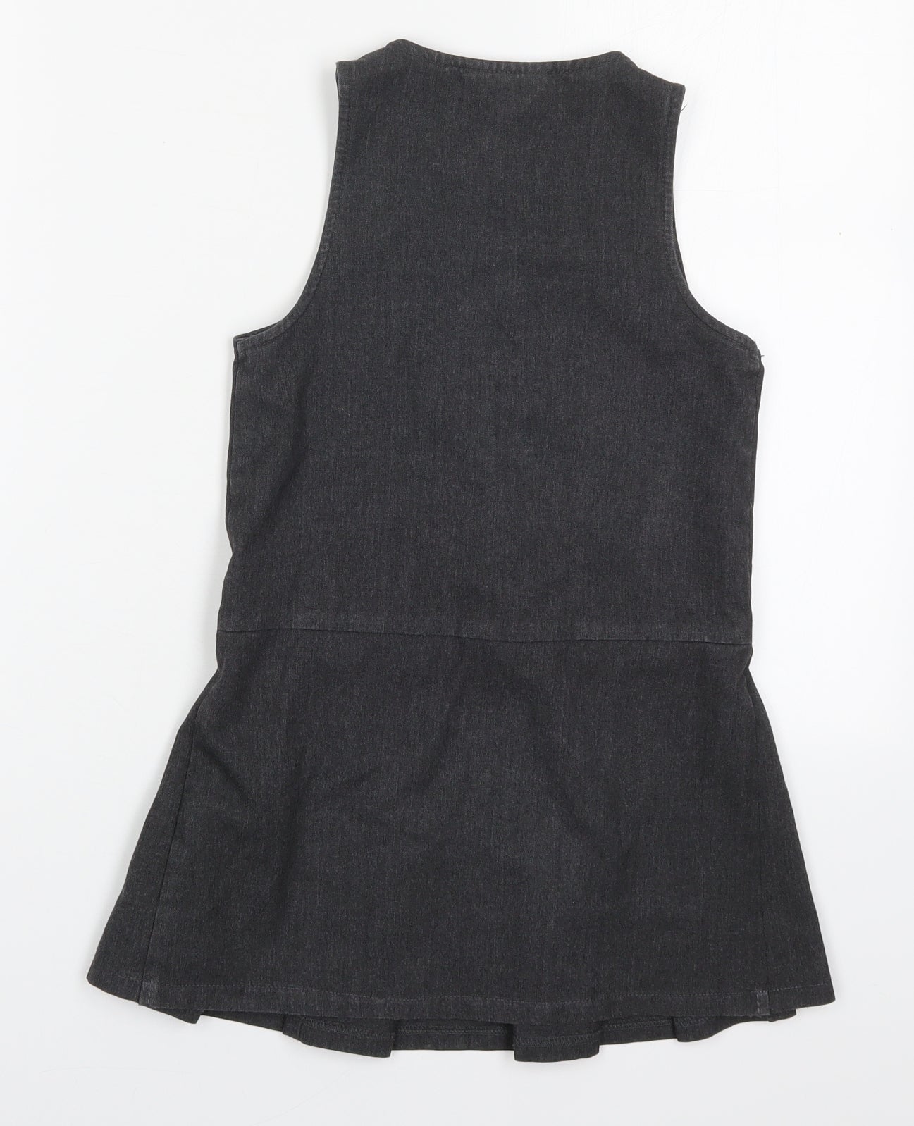 NEXT Girls Grey  Polyester A-Line  Size 5 Years  Round Neck Zip