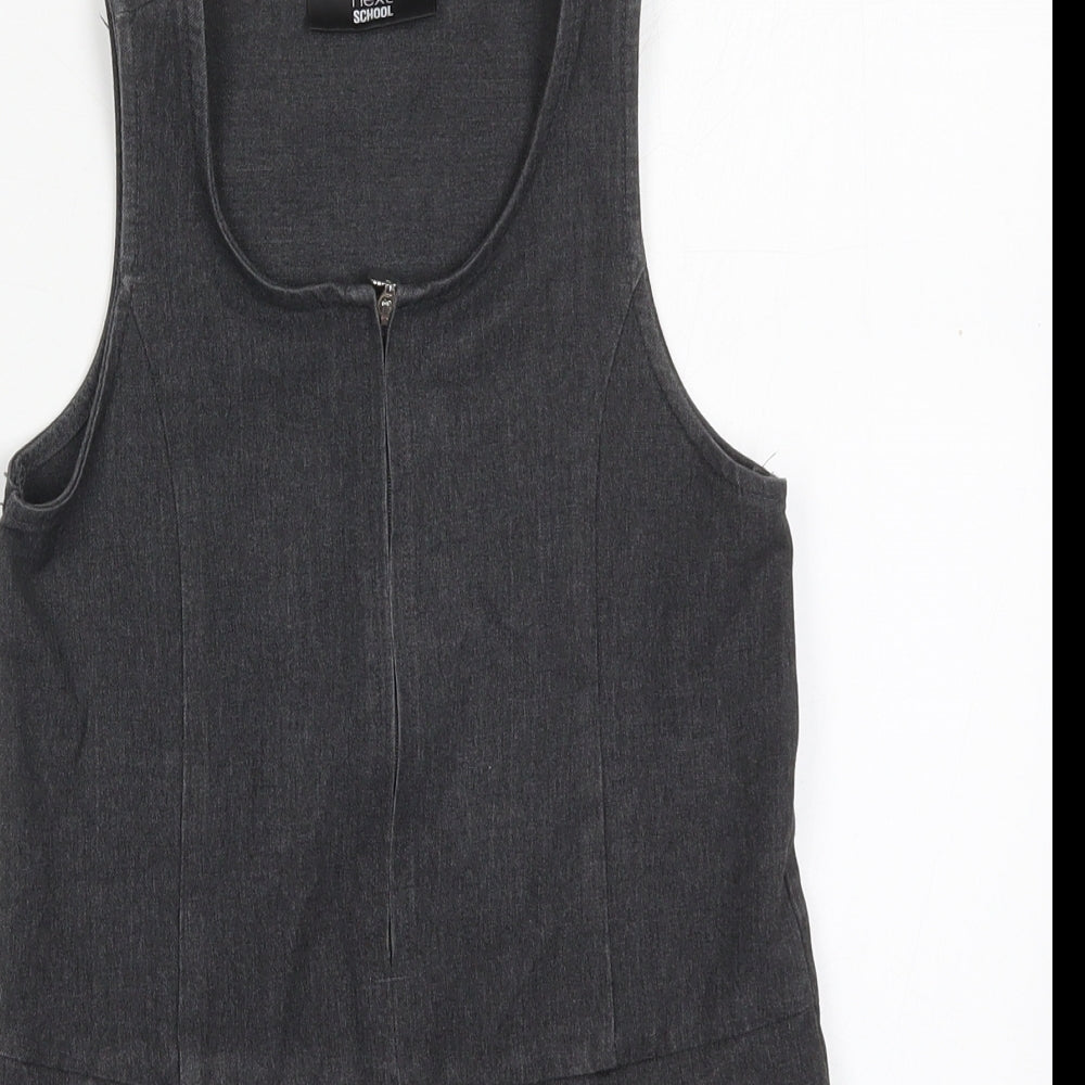 NEXT Girls Grey  Polyester A-Line  Size 5 Years  Round Neck Zip