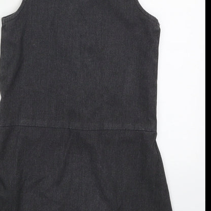 NEXT Girls Grey  Polyester A-Line  Size 5 Years  Round Neck Zip