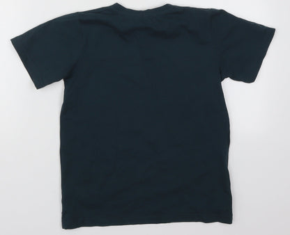 Rapuni Boys Blue  Cotton Basic T-Shirt Size 9-10 Years Crew Neck Pullover - Let's Go Live Class of 2020-2021 with Maddie and Greg