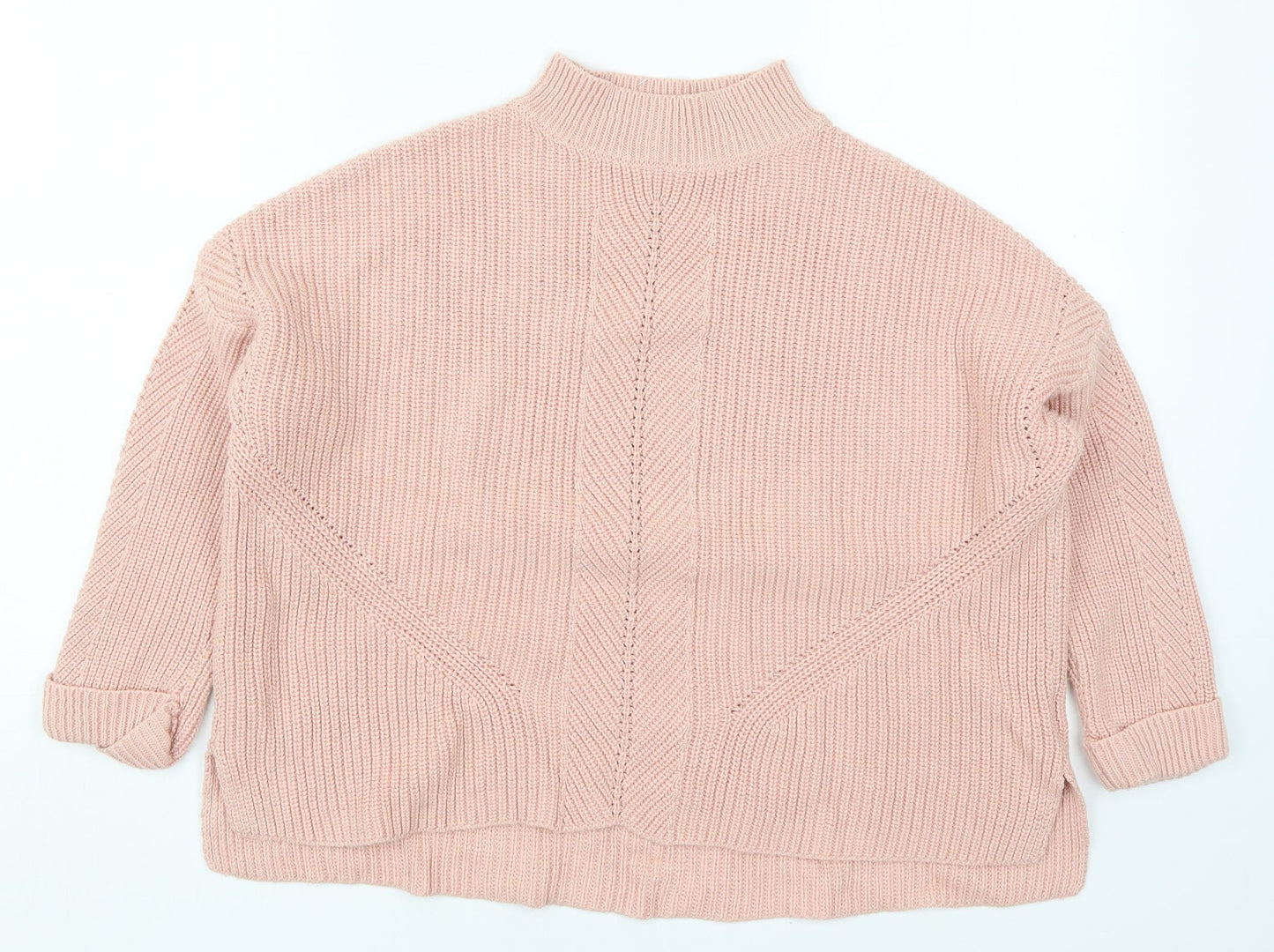 Womens UK Size 4 Topshop Pink Pullover Jumper