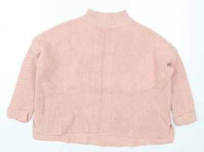 Womens UK Size 4 Topshop Pink Pullover Jumper
