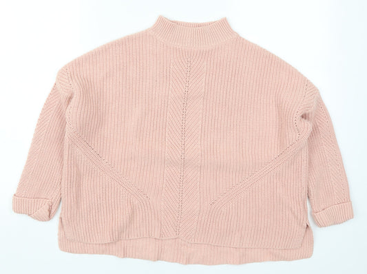 Womens UK Size 4 Topshop Pink Pullover Jumper
