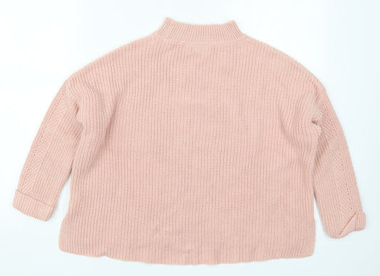 Womens UK Size 4 Topshop Pink Pullover Jumper