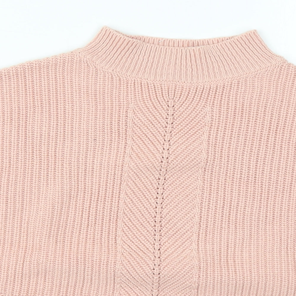 Womens UK Size 4 Topshop Pink Pullover Jumper