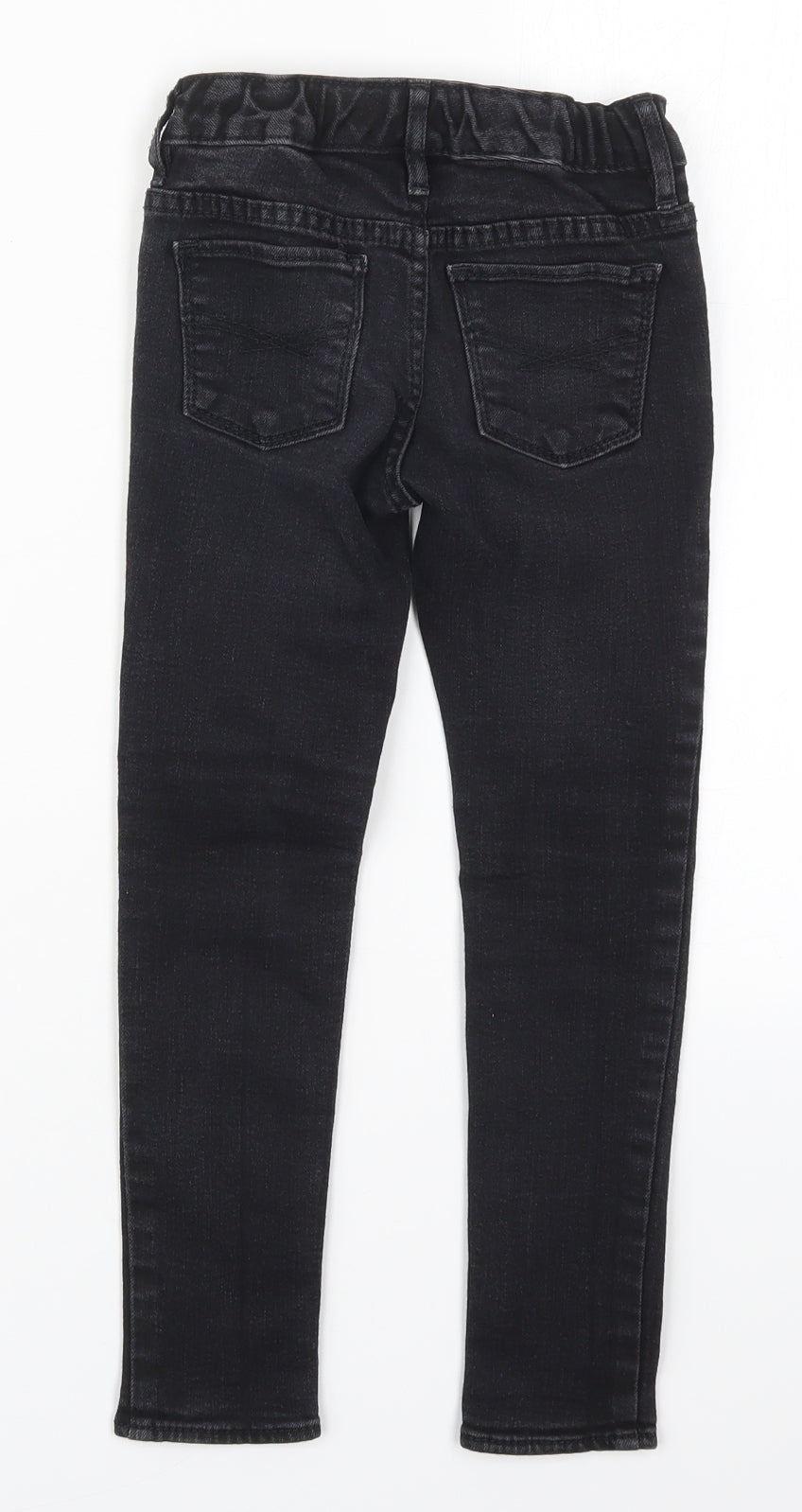 Gap Girls Black  Cotton Skinny Jeans Size 6 Years  Regular Button
